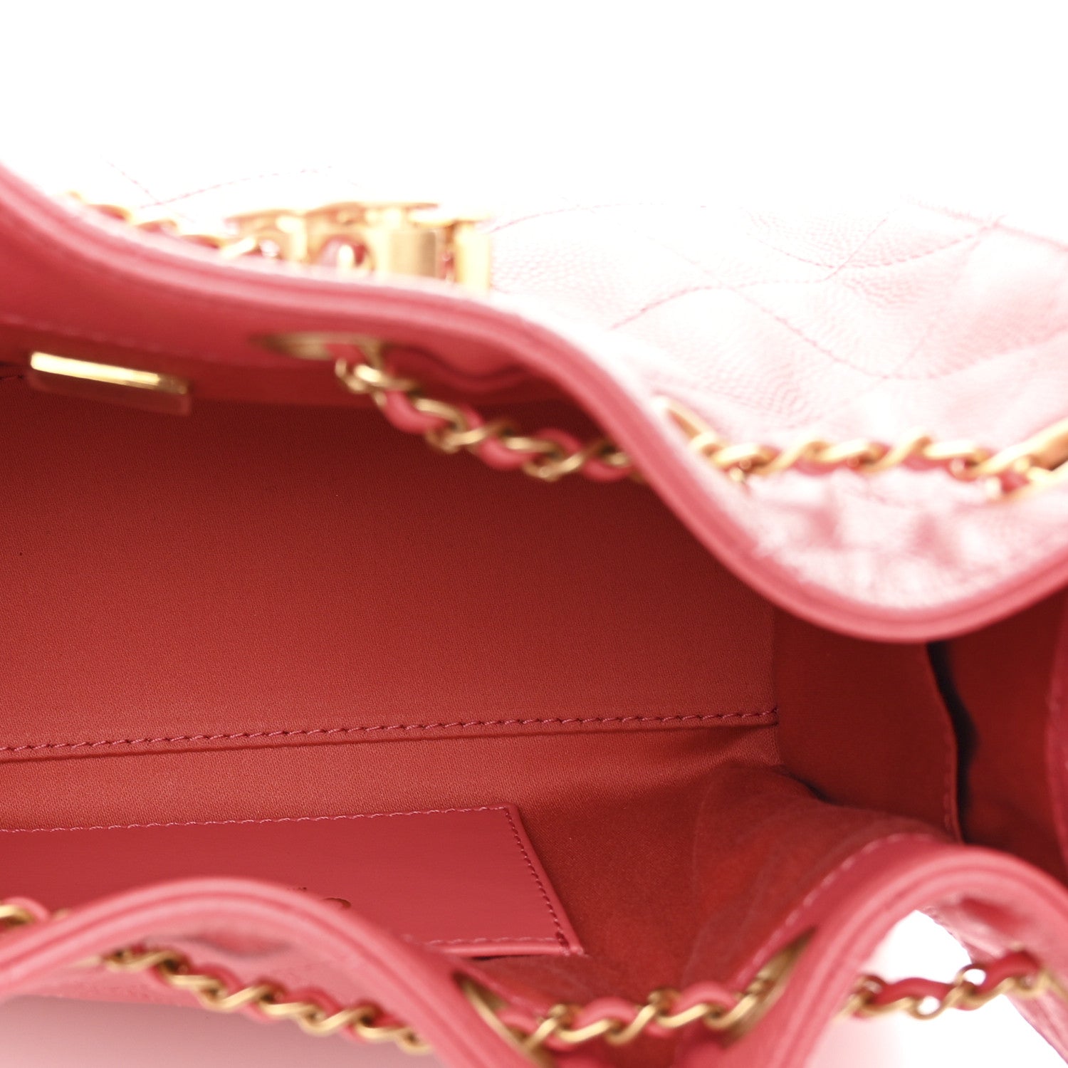 Caviar Quilted Mini Chanel 25 Handbag Coral