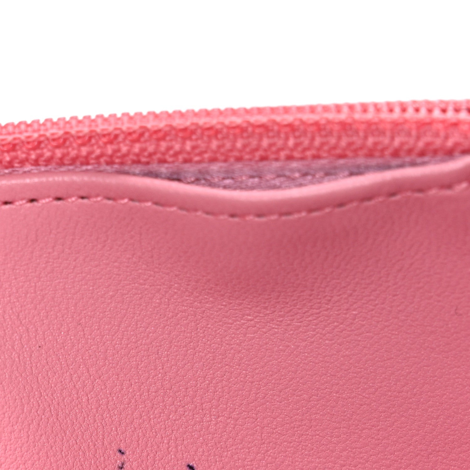 Lambskin Camellia Embossed Wallet on Chain WOC Pink