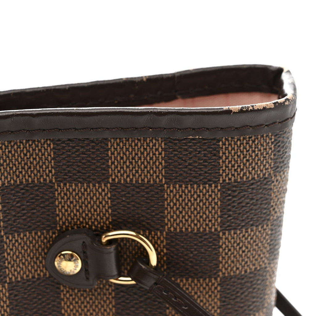 Damier Ebene Neo Neverfull MM Rose Ballerine