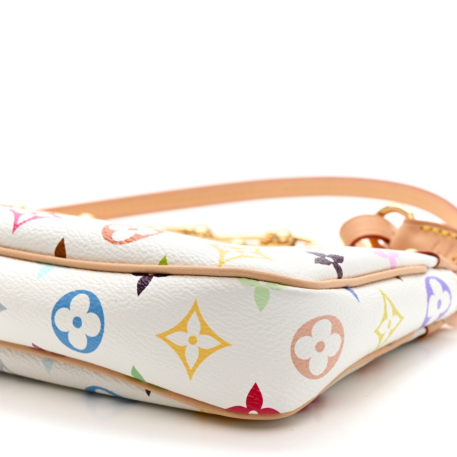 LV X TM Monogram Multicolor Pochette Accessories White