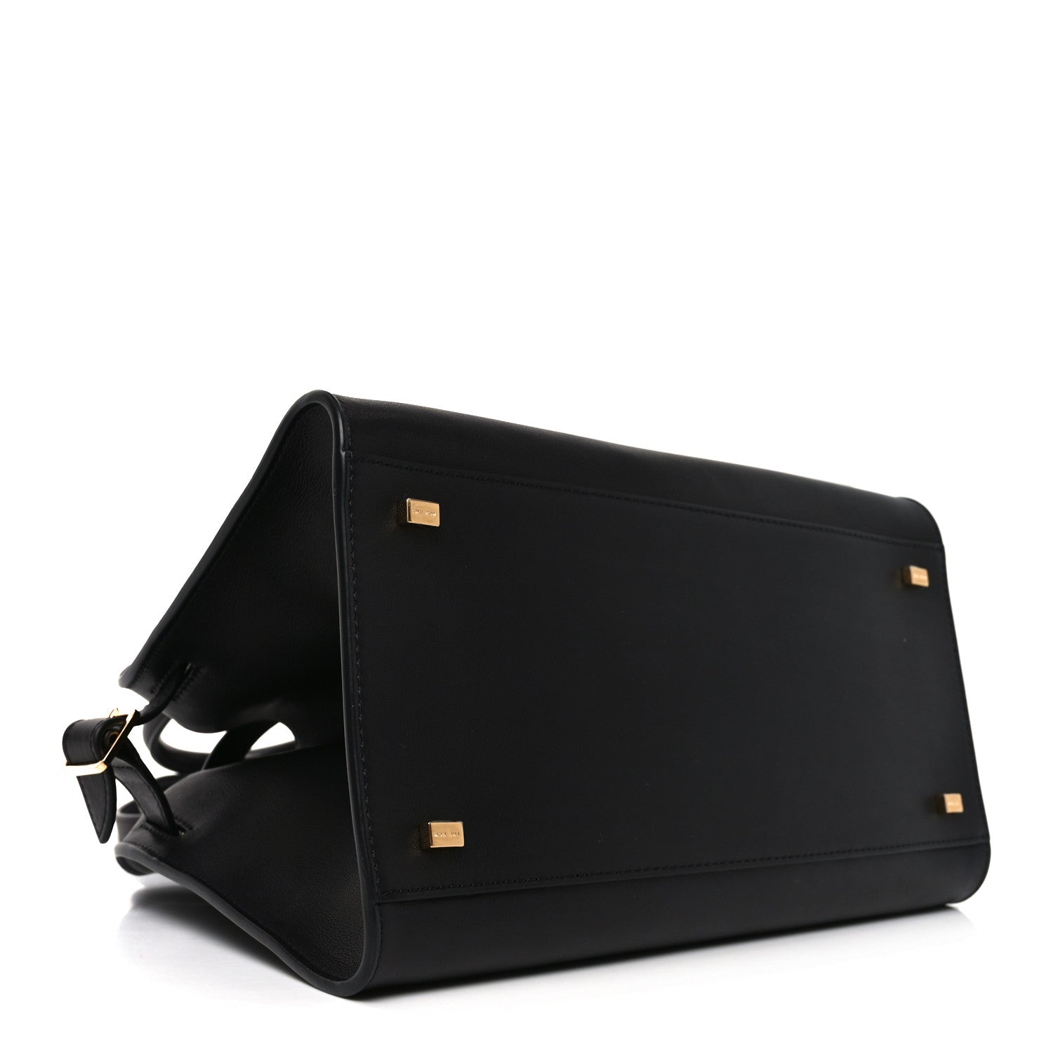 Polished Saddle Calfskin Soft Margaux 12 Black