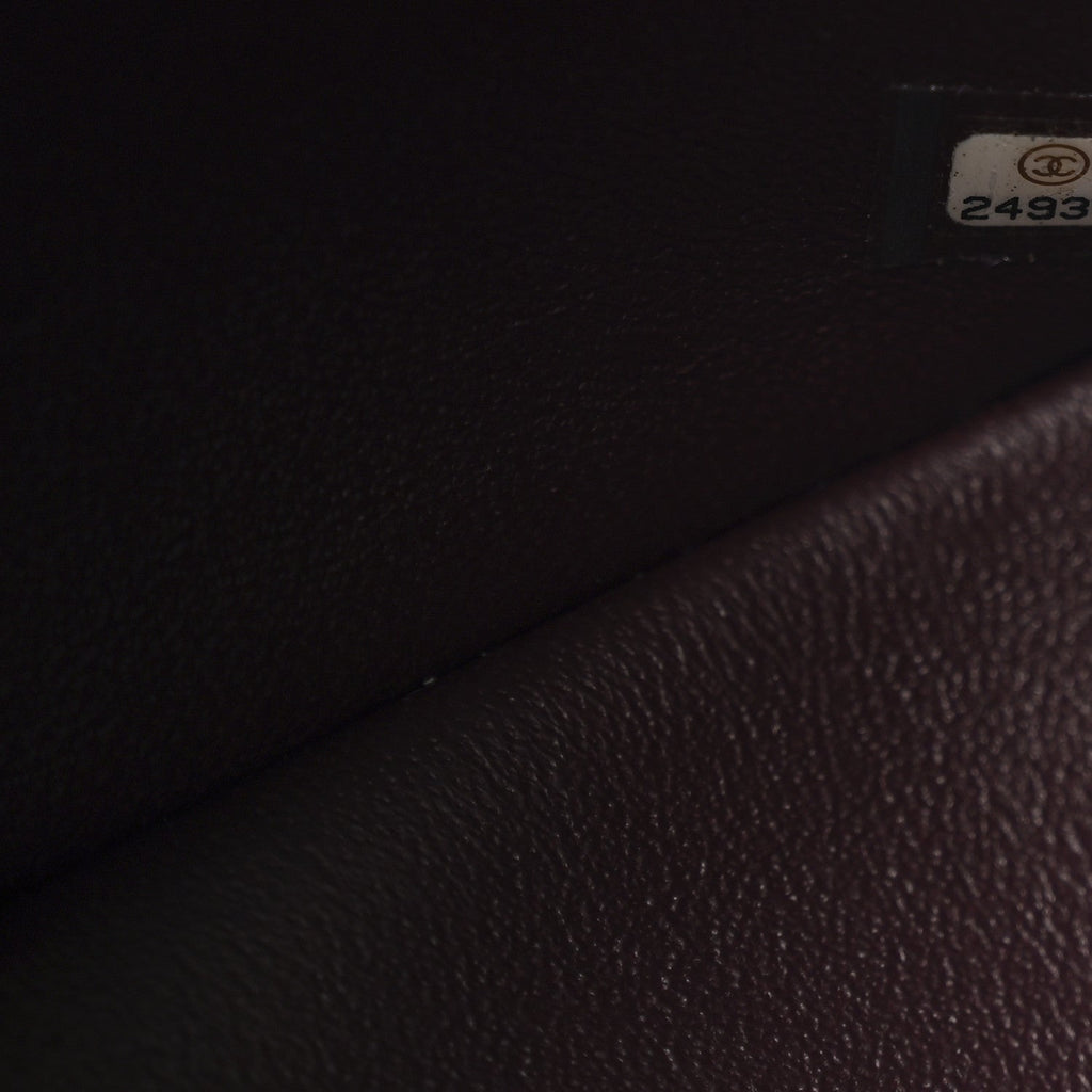 Lambskin Quilted Jumbo Double Flap Black