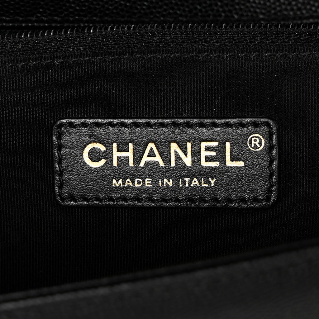 Caviar Quilted New Medium Boy Flap Black
