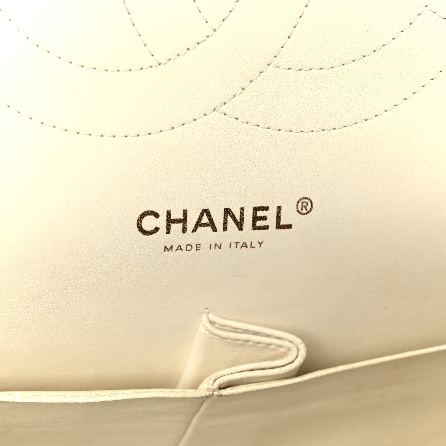 Caviar Quilted Jumbo Double Flap White