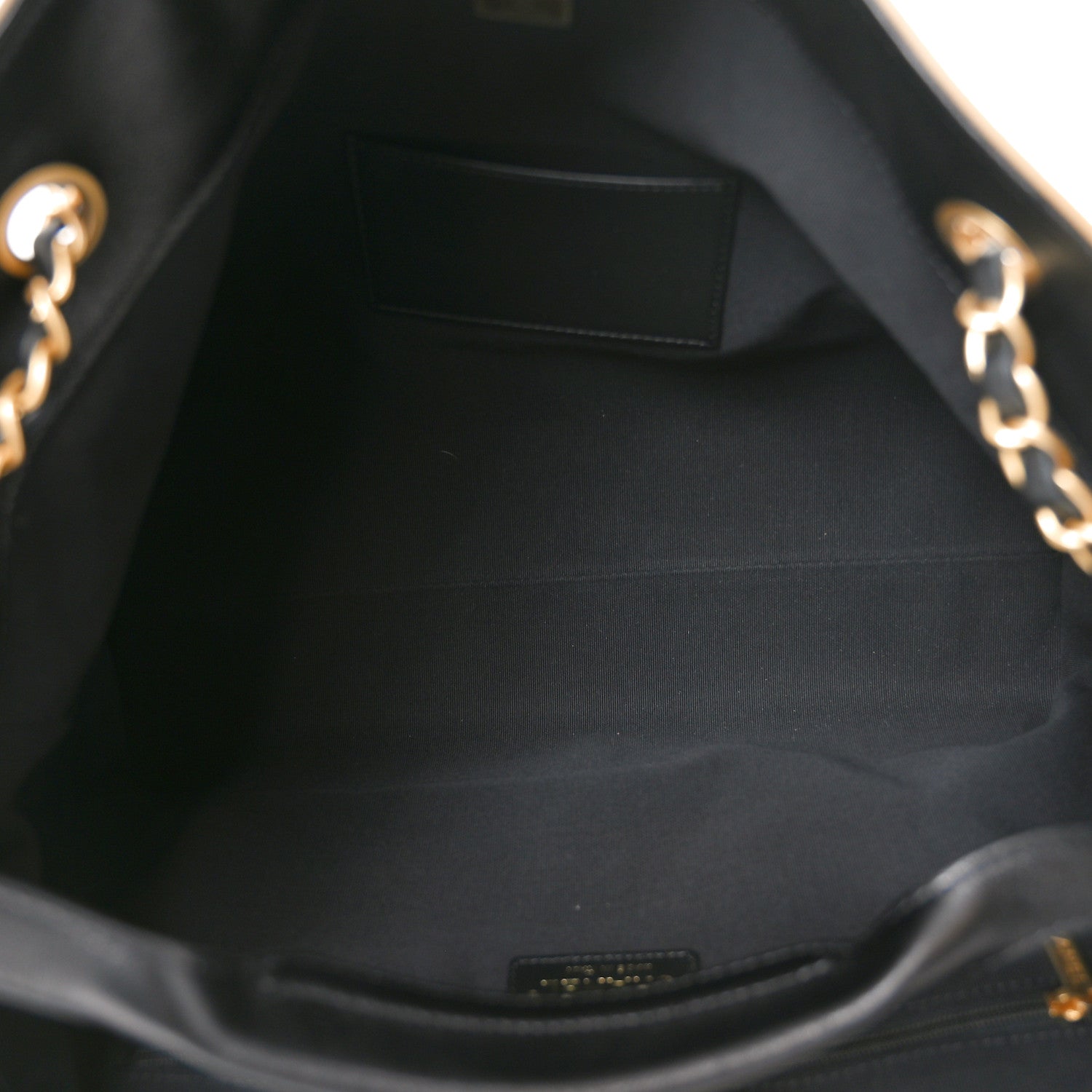 Suede Calfskin Shiny Lambskin Quilted Small Coco Base Shopping Bag Beige Black