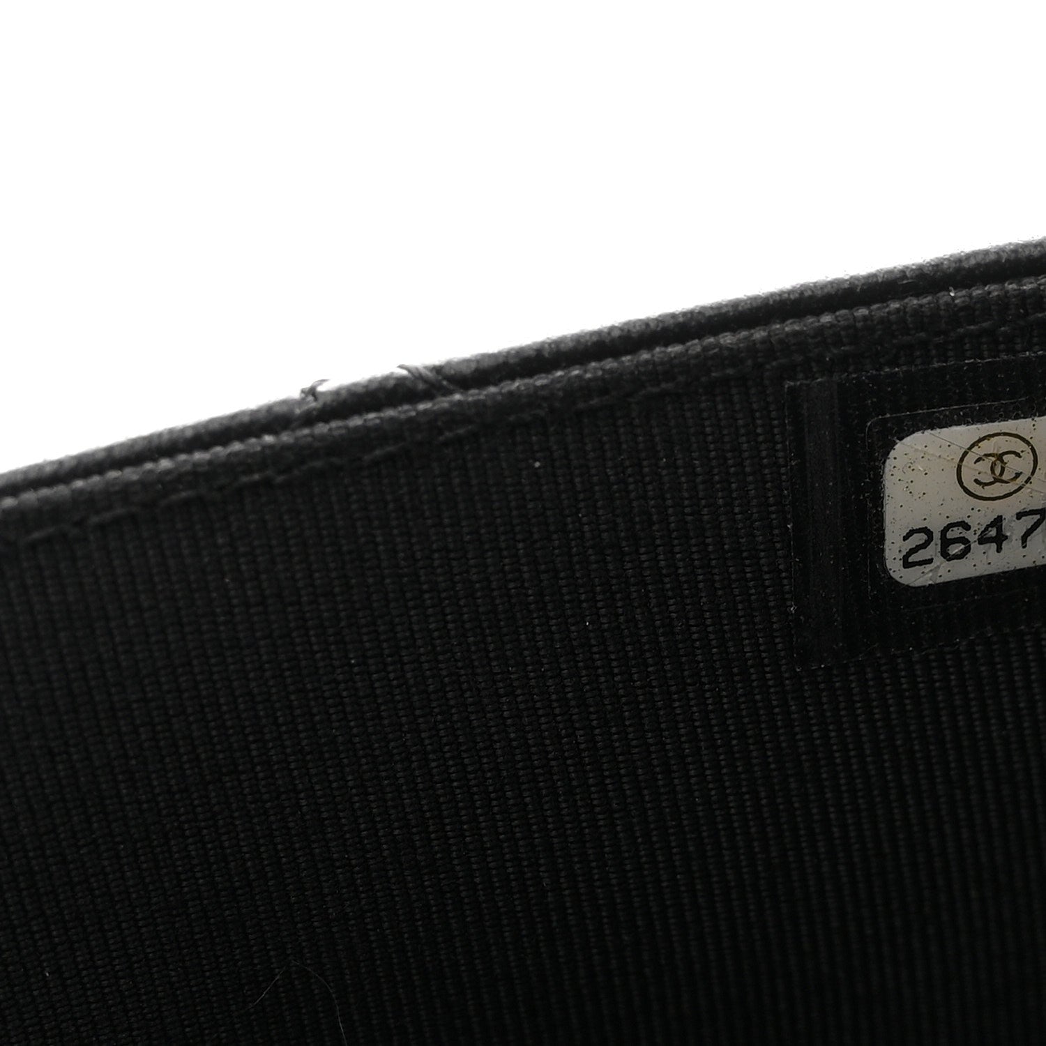 Lambskin Quilted Wallet On Chain WOC Black
