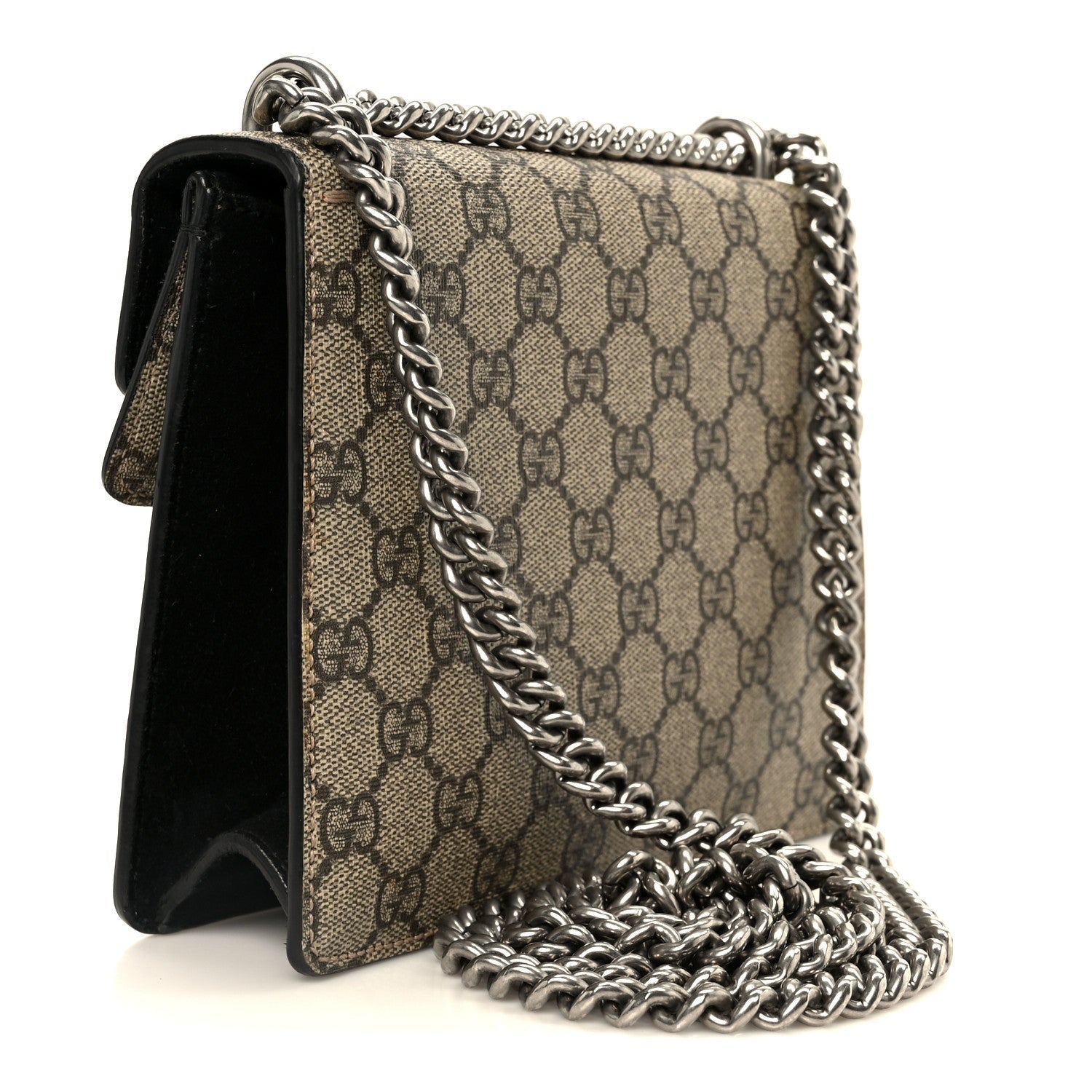 GG Supreme Monogram Mini Dionysus Shoulder Bag Black