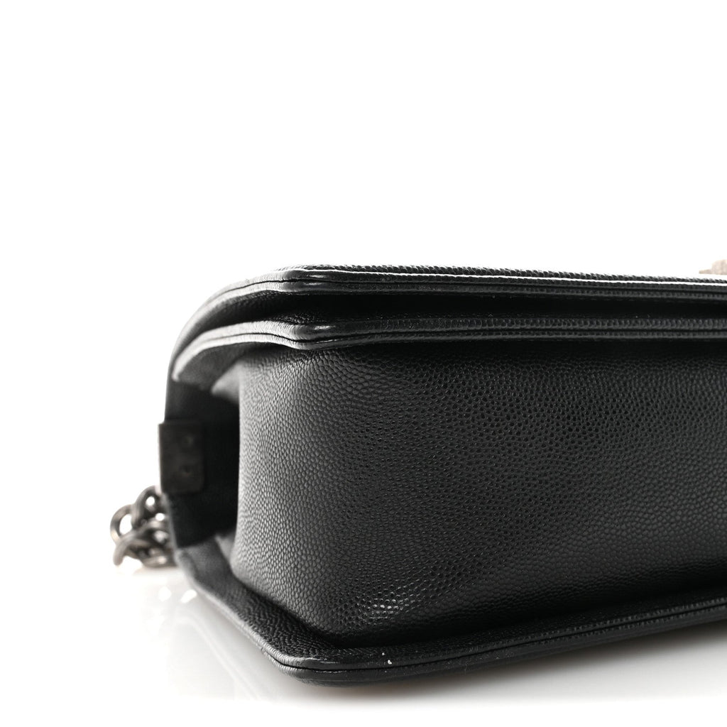 Caviar Quilted New Medium Boy Flap Black