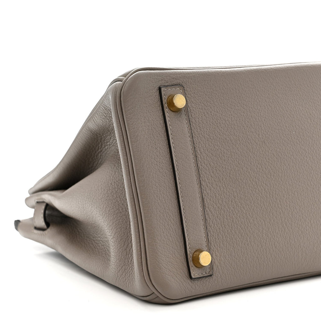 Taurillon Novillo Birkin 30 Gris Asphalte