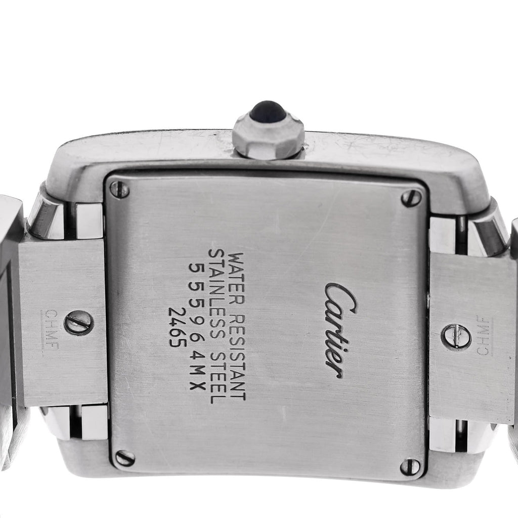 Stainless Steel 25mm Tank Francaise Quartz Watch