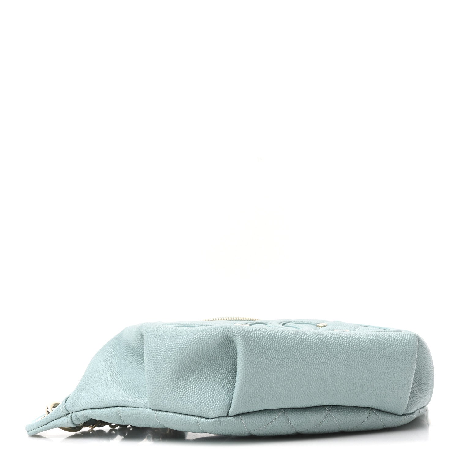Caviar Quilted Filigree Waist Bag Light Blue