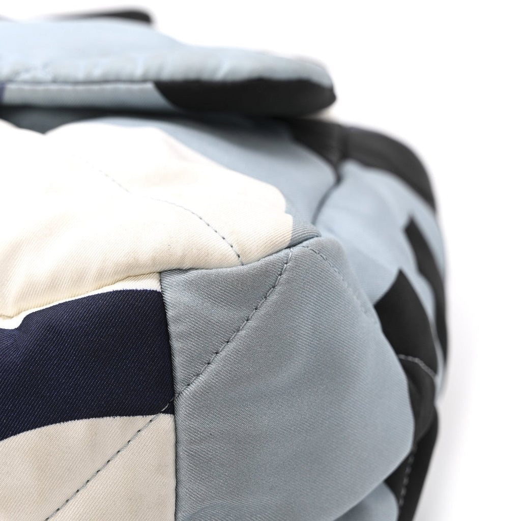 Silk Maxi Scarf Chanel 19 Flap Black Blue White