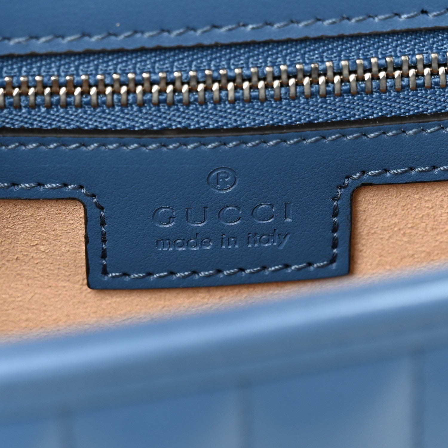Calfskin Matelasse Aria Small GG Marmont Shoulder Bag  Clear Blue