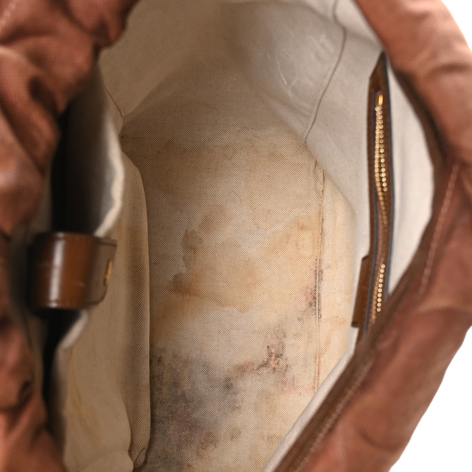 GG Supreme Monogram Azalea Calfskin Medium Retro Interlocking G Buckle Backpack Beige Ebony Brown Sugar