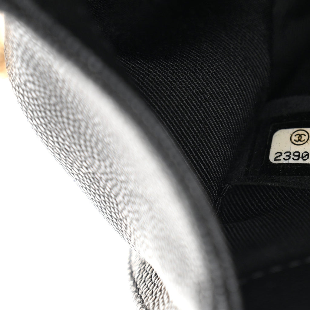 Caviar Quilted Small Boy Flap Black