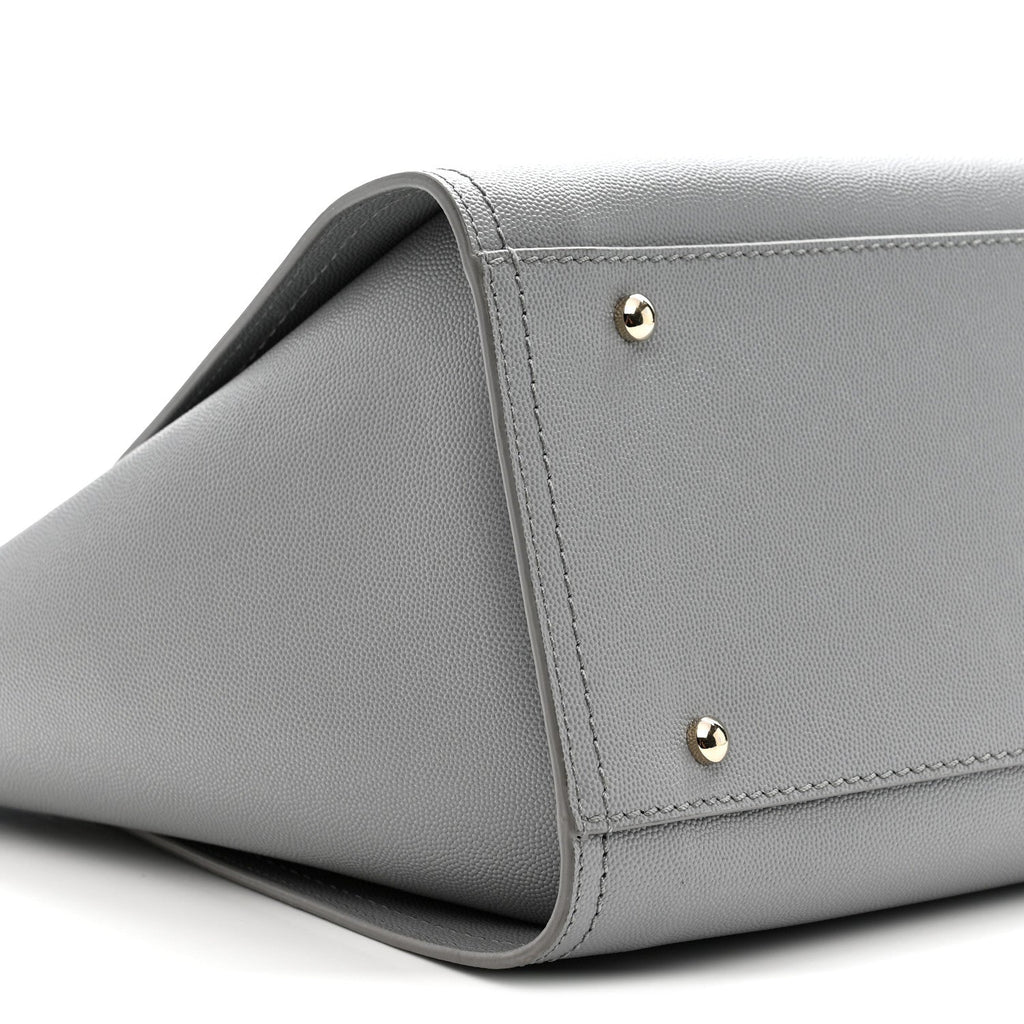 Caviar Studded Medium Deauville Tote Grey