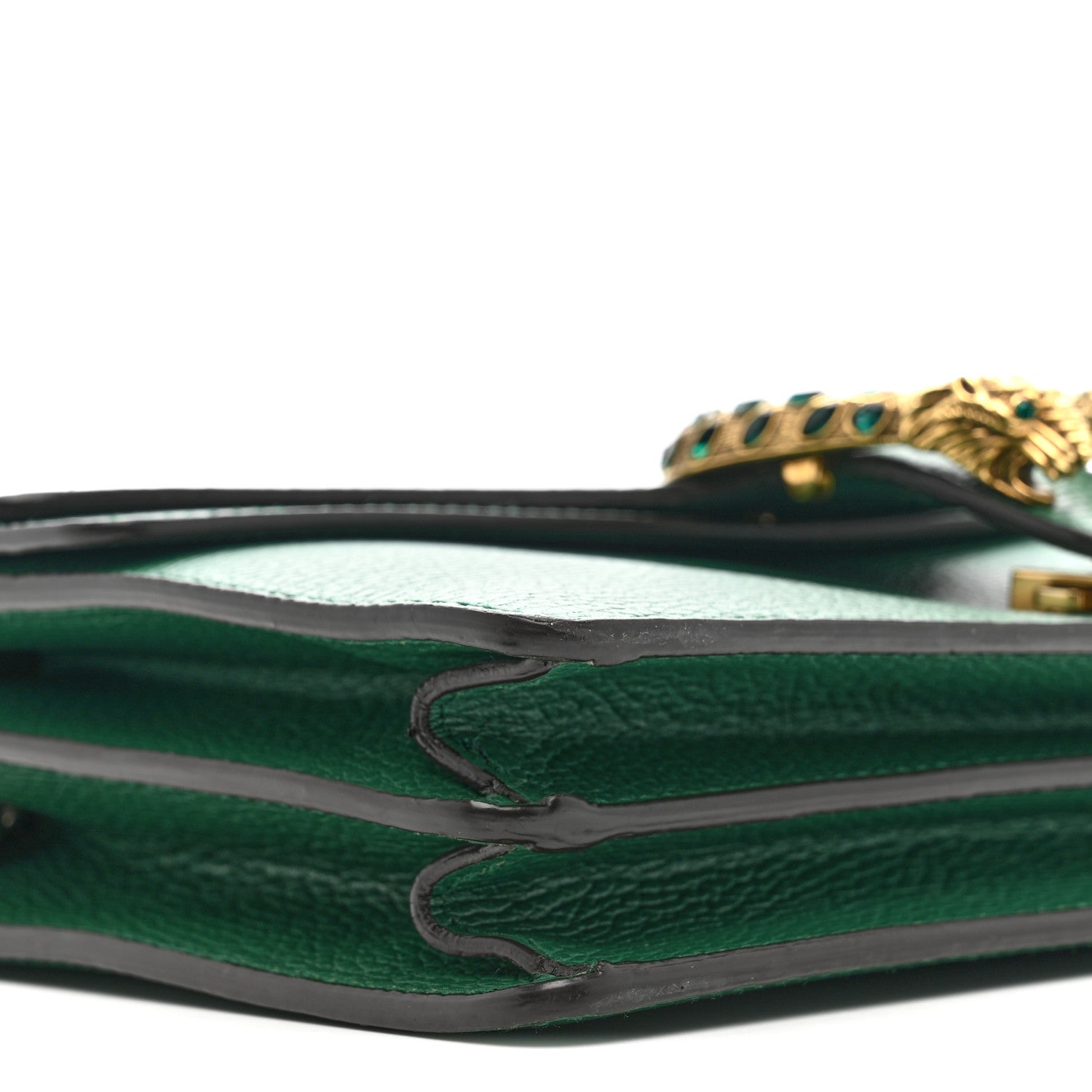 Dollar Calfskin Crystal Small Dionysus Shoulder Bag Emerald