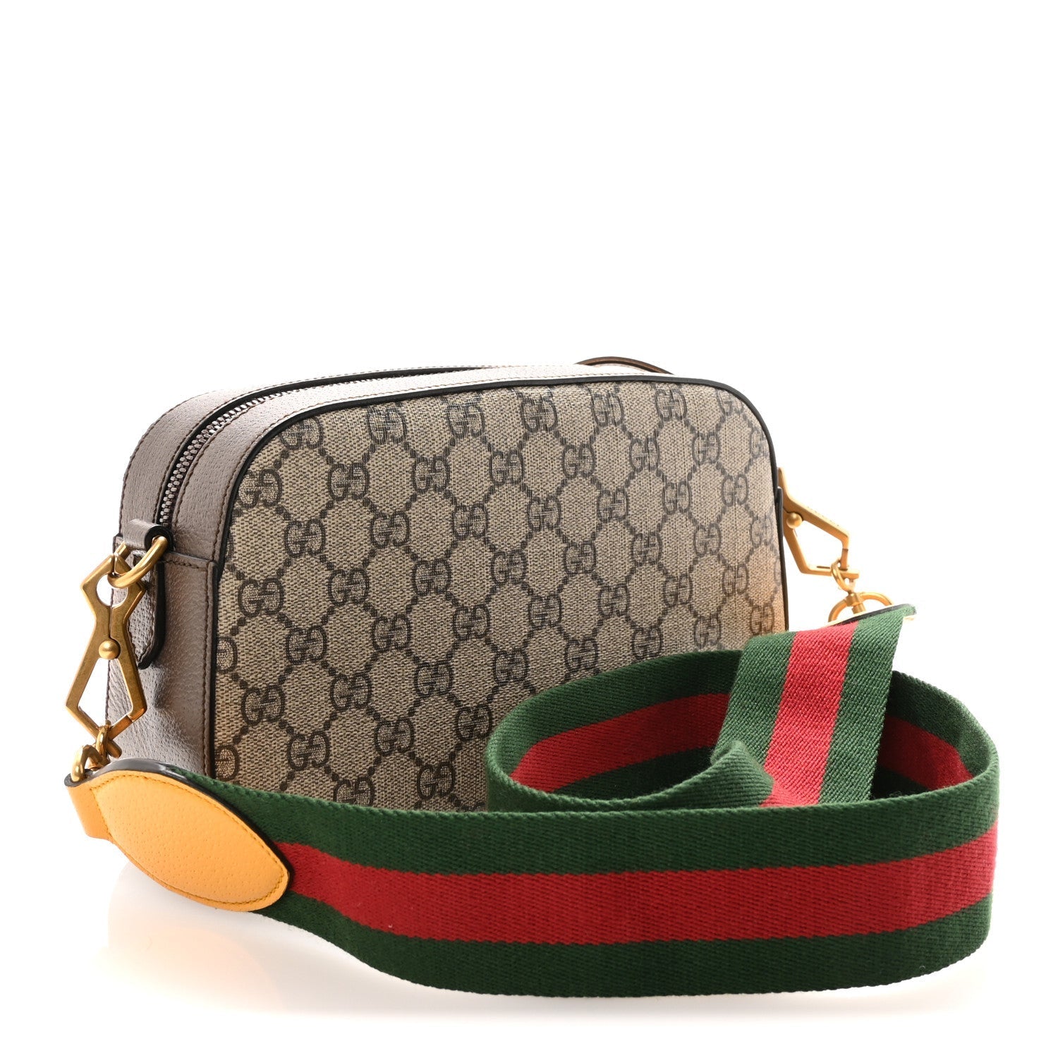 GG Supreme Monogram Web Neo Vintage Shoulder Bag Beige New Acero Crop