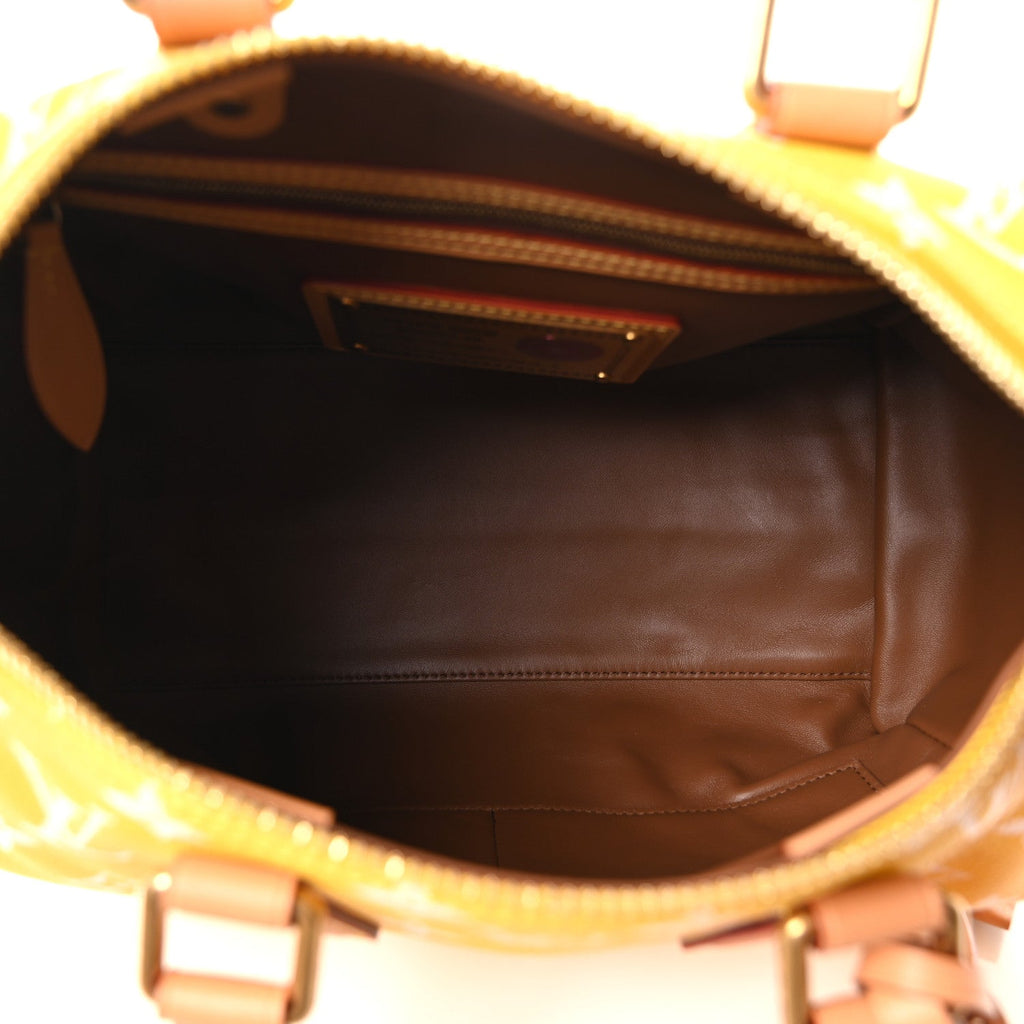 Calfskin Monogram Speedy P9 Bandouliere 25 Jaune Mat