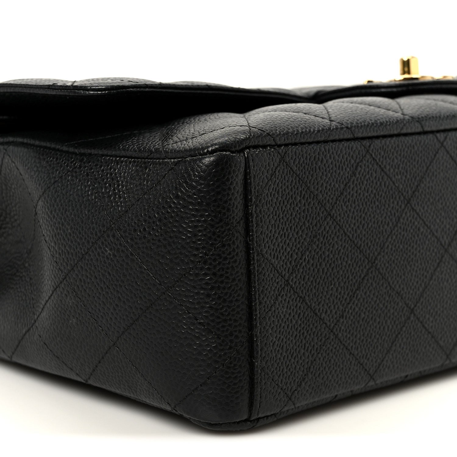 Caviar Quilted Maxi Double Flap Black