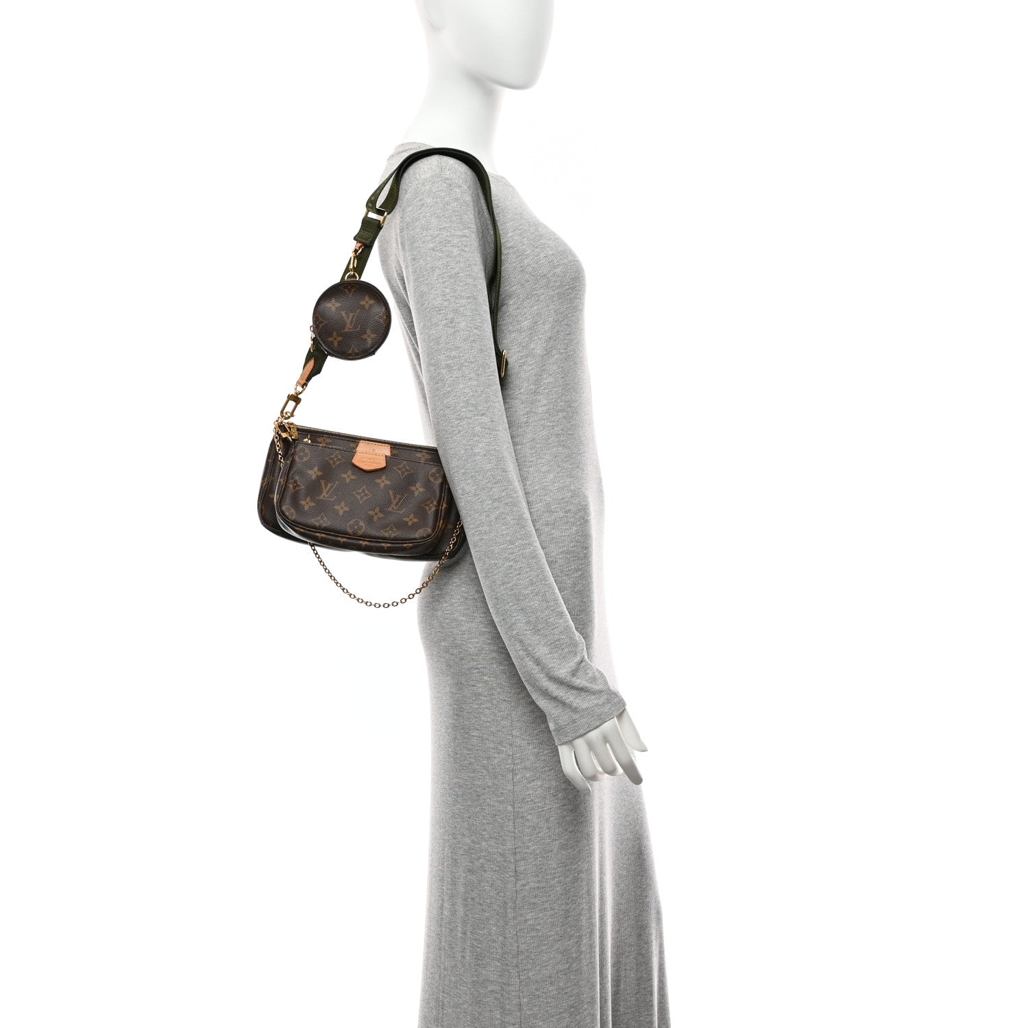 Monogram Multi Pochette Accessories Kaki