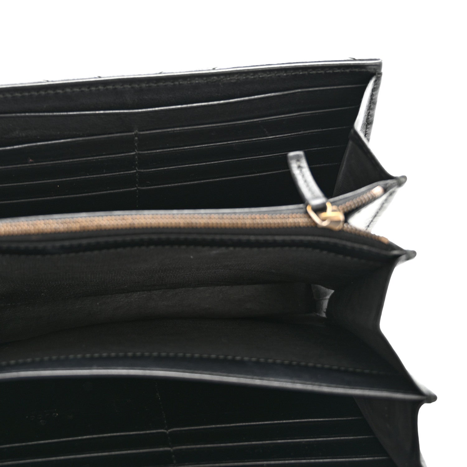 Calfskin Matelasse GG Marmont Chain Wallet Black