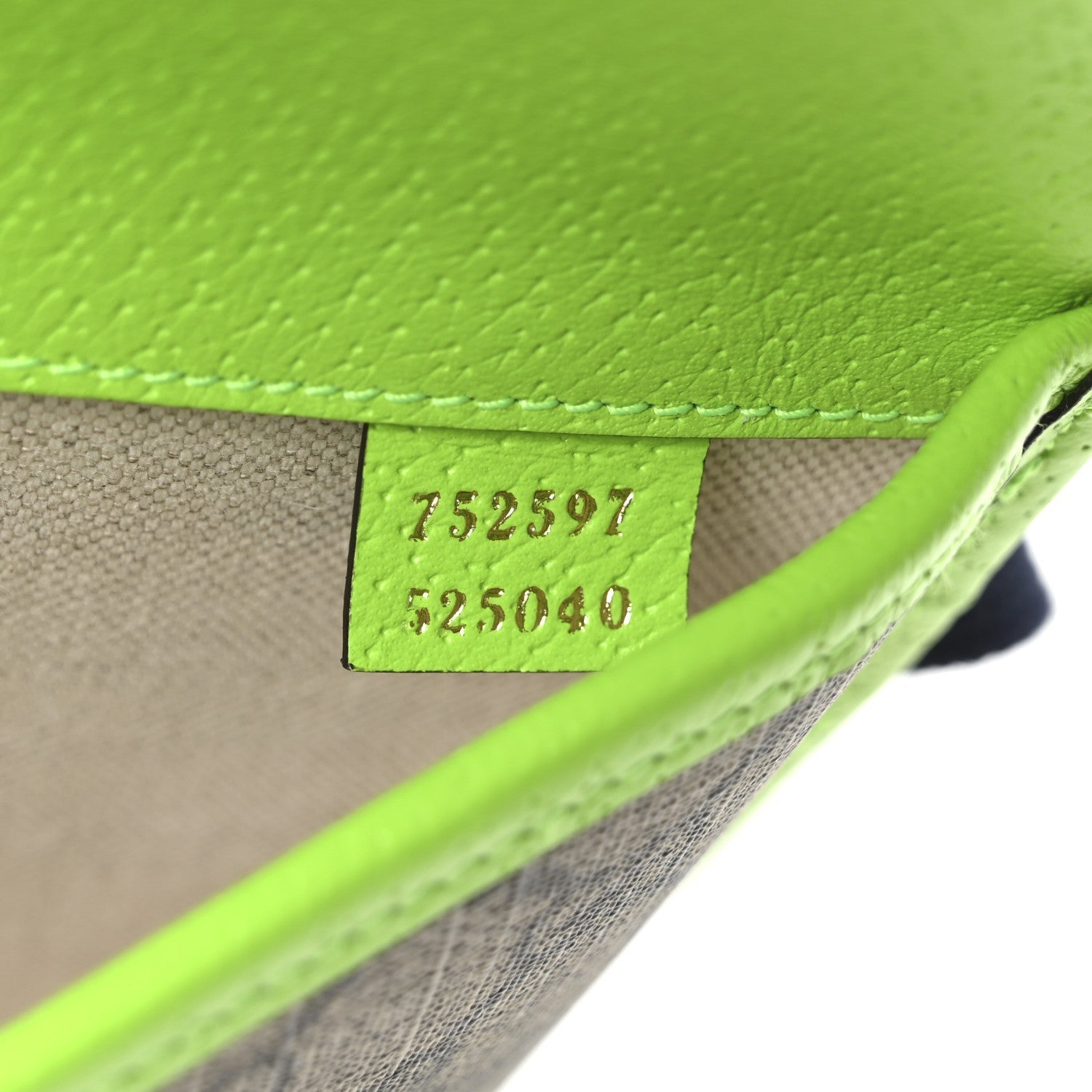 GG Supreme Monogram Web Small Ophidia Belt Bag Beige Ebony Electric Green