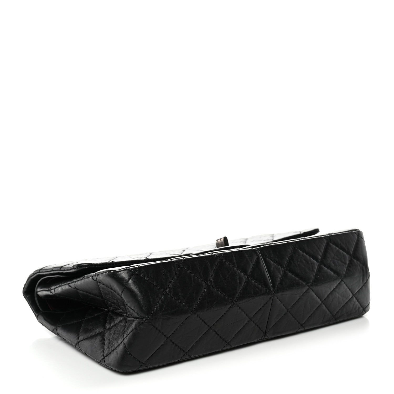 Aged Calfskin Quilted 2.55 Reissue 226 Flap Black