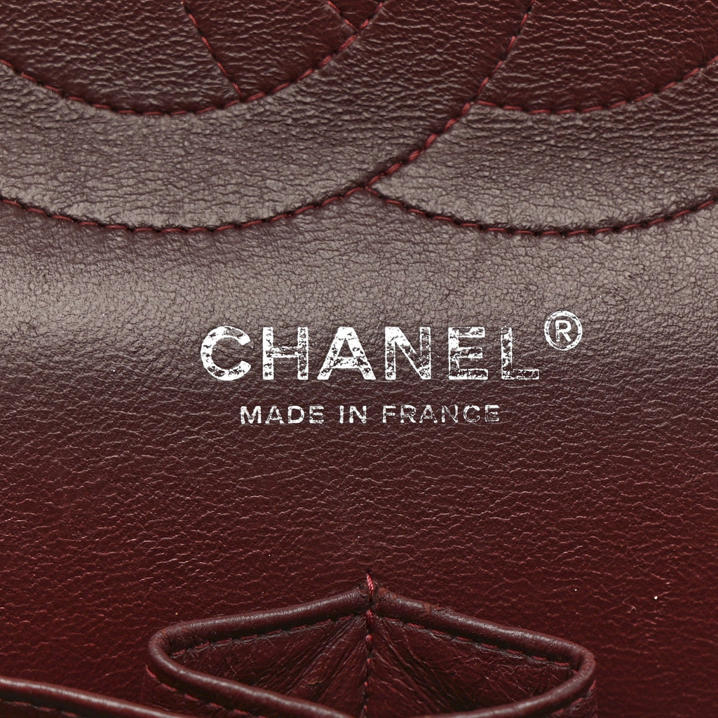 Lambskin Quilted Jumbo Double Flap Black
