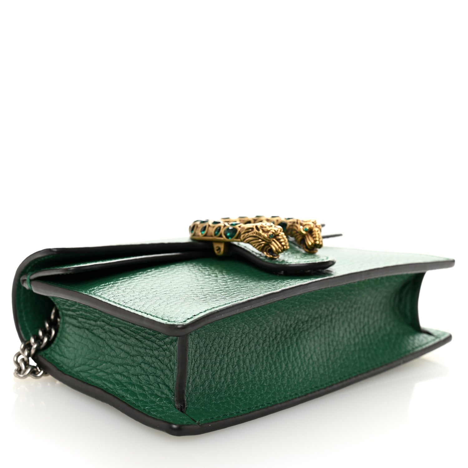 Dollar Calfskin Crystal Super Mini Dionysus Shoulder Bag Emerald