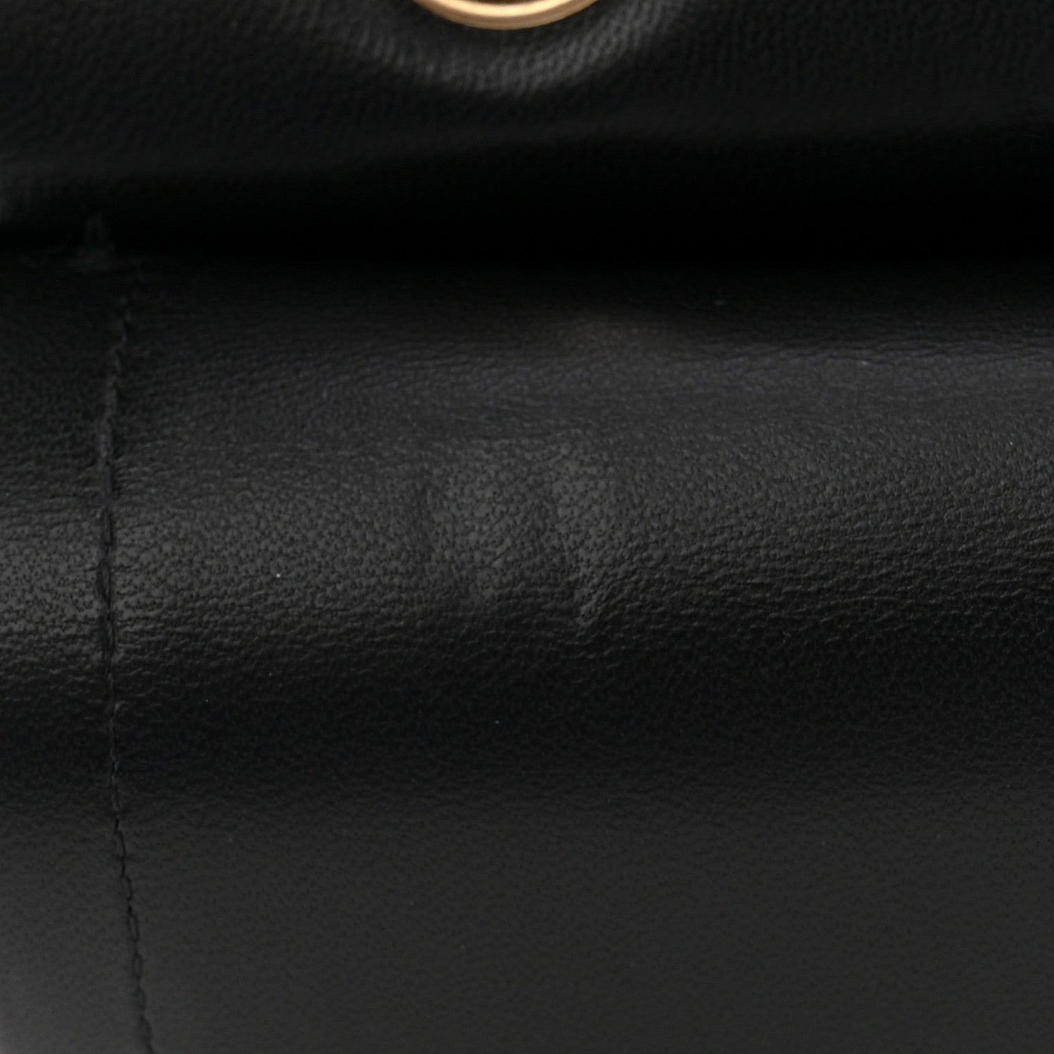 Lambskin Quilted Small Double Flap Black