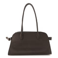 Grained Calfskin Margaux Shoulder 12 Deep Brown