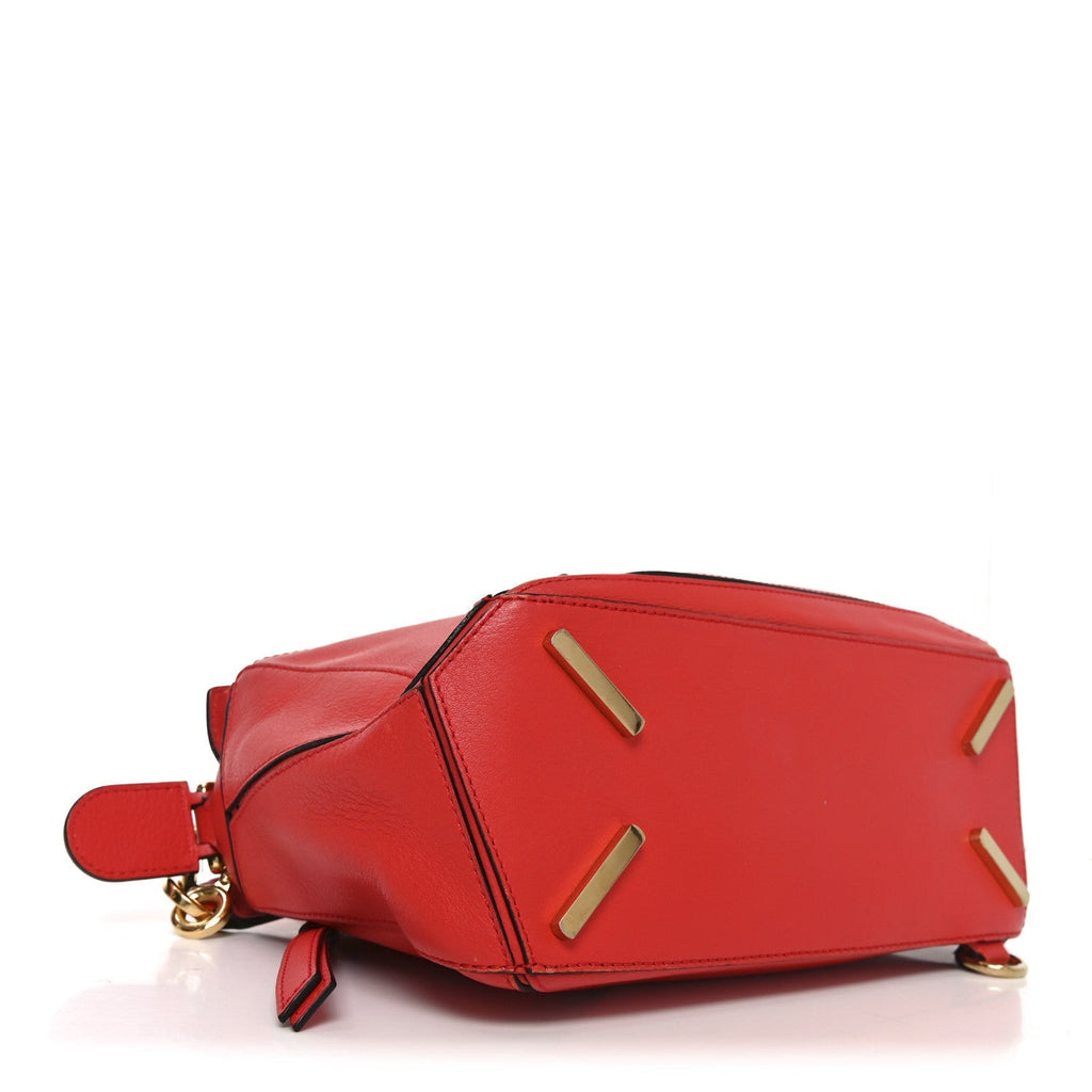 Calfskin Small Puzzle Bag Scarlet