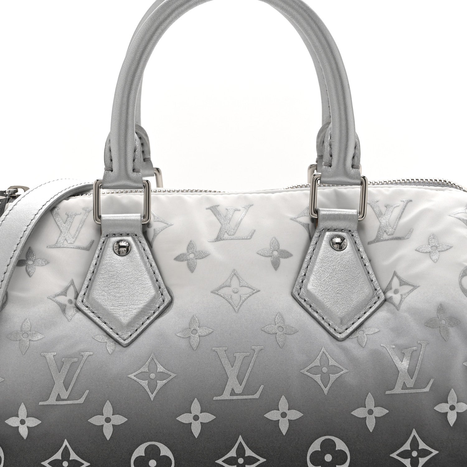 Nylon Monogram Gradient LV Snow Speedy Bandouliere 25 Frost