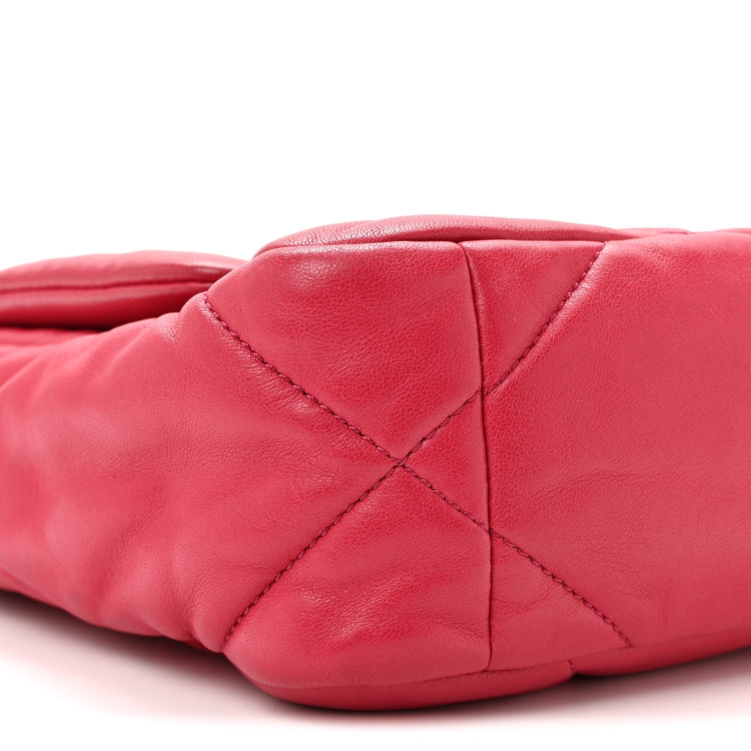 Lambskin Quilted Medium Chanel 19 Flap Dark Pink