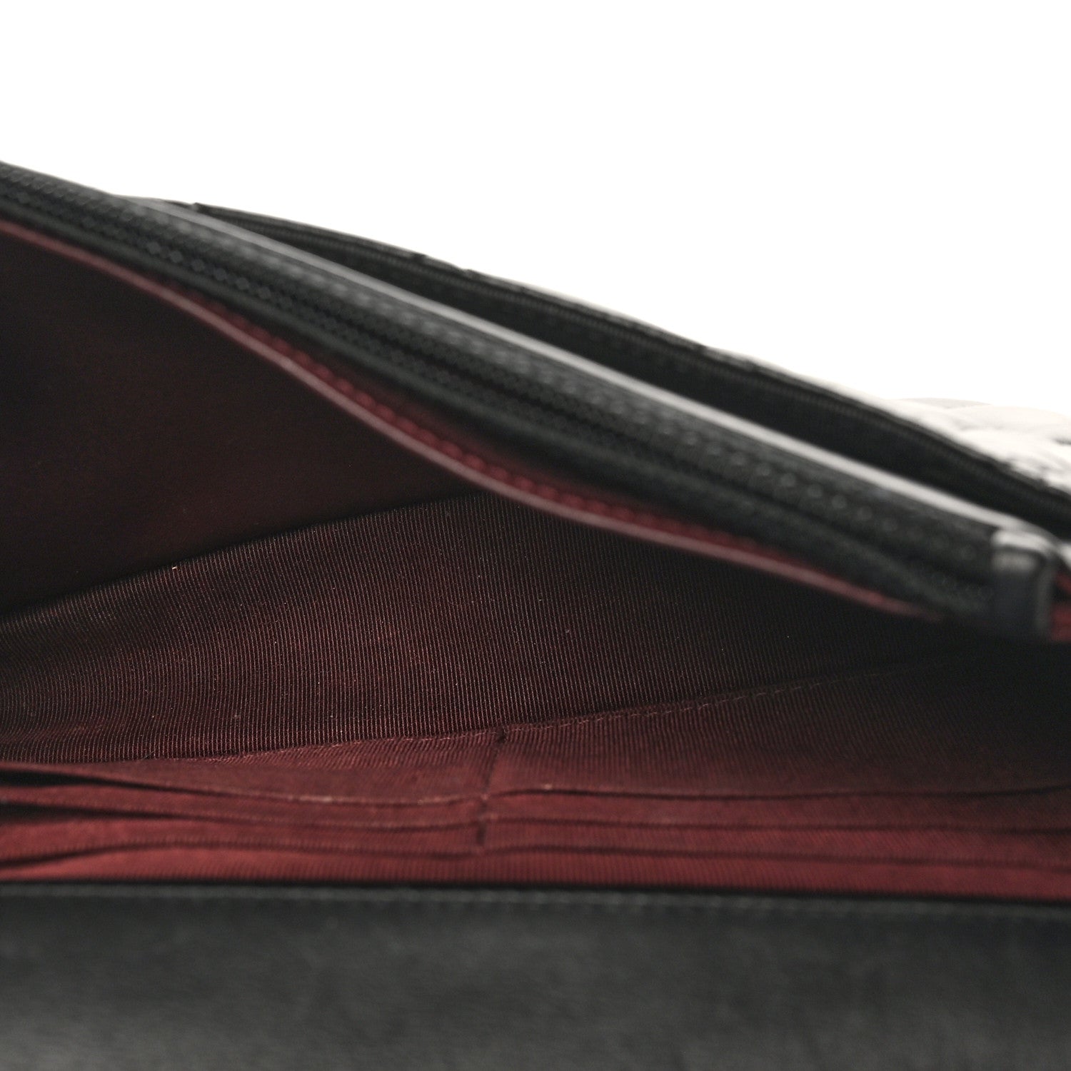 Aged Calfskin Lucky Charms 2.55 Reissue Wallet on Chain WOC Black