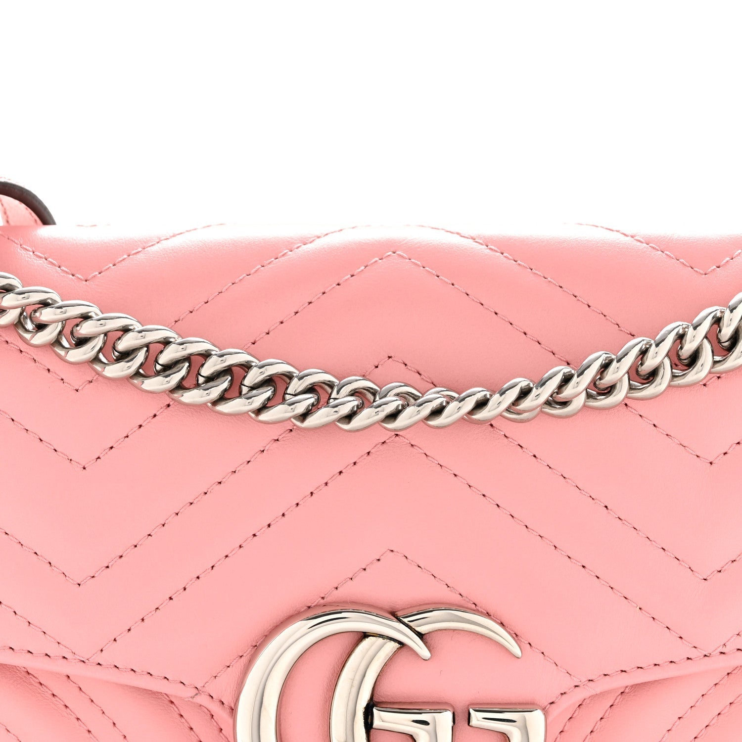 Calfskin Matelasse Small GG Marmont Shoulder Bag Wild Rose
