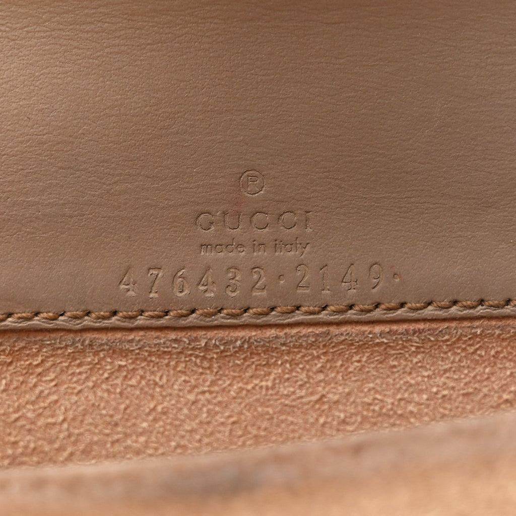 GG Supreme Monogram Super Mini Dionysus Shoulder Bag Taupe