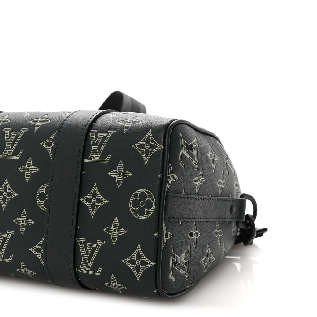 Monogram Shadow City Keepall Forest Green
