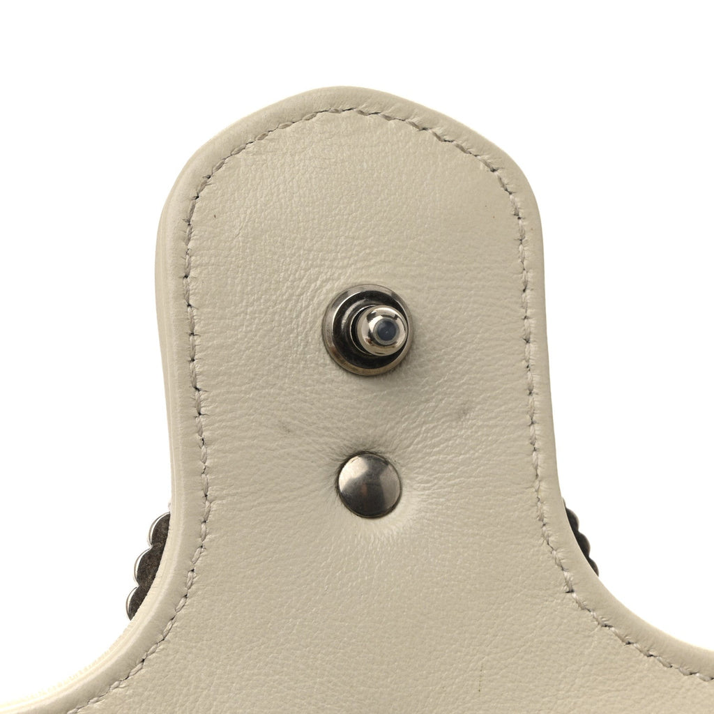 Vintage Effect Calfskin Matelasse Diagonal Small Torchon GG Marmont Shoulder Bag Blue Agata Mystic White