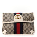 GG Supreme Monogram Web Small Ophidia Belt Bag 90 36 Beige Ebony White