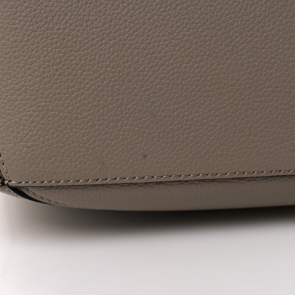 Grained Calfskin Small Puzzle Bag Sand