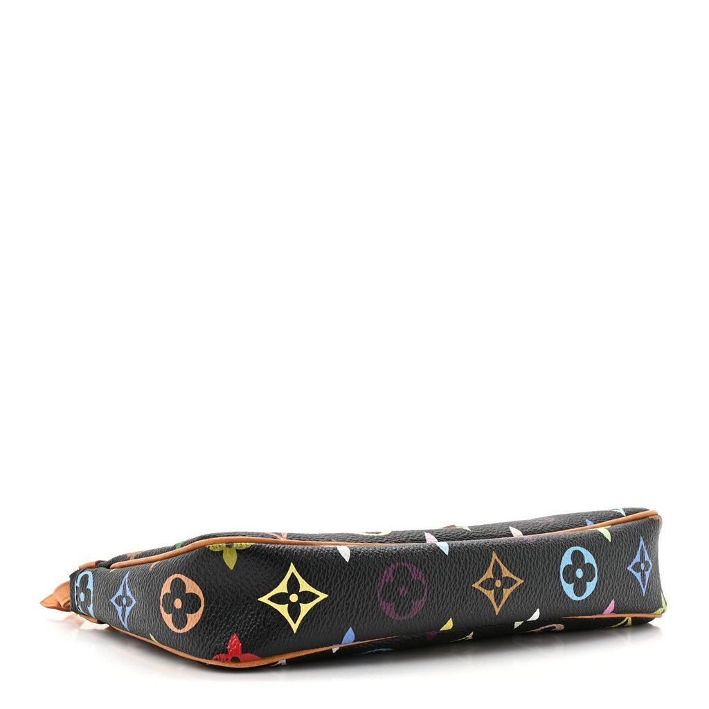 Monogram Multicolor Pochette Accessories Black