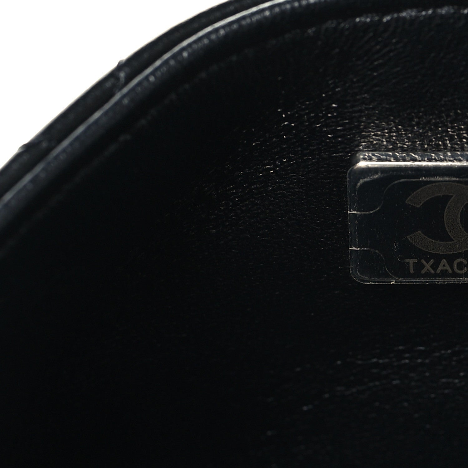 Lambskin Quilted Mini Square Flap Black