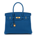 Togo Birkin 30 Bleu Zanzibar