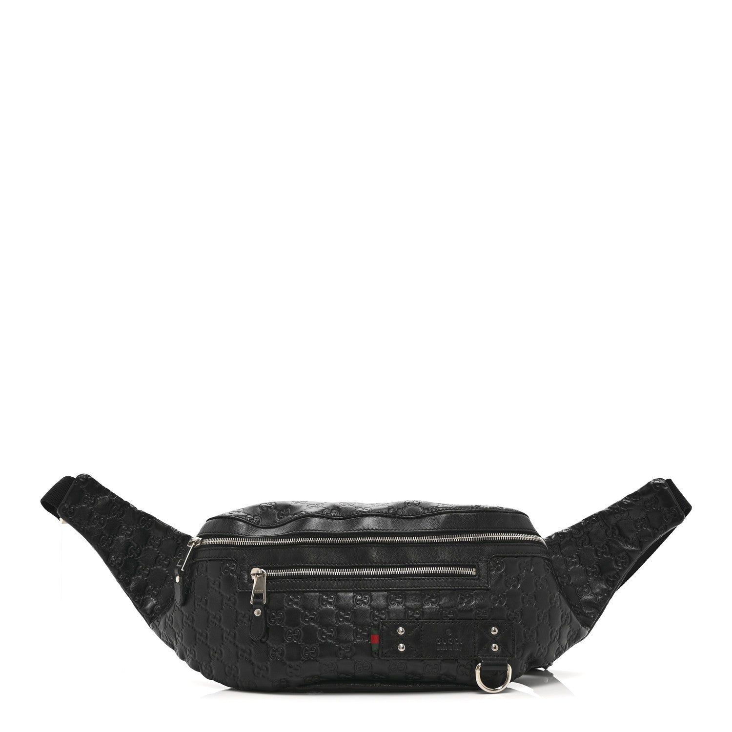 Guccissima Web Belt Bag Black
