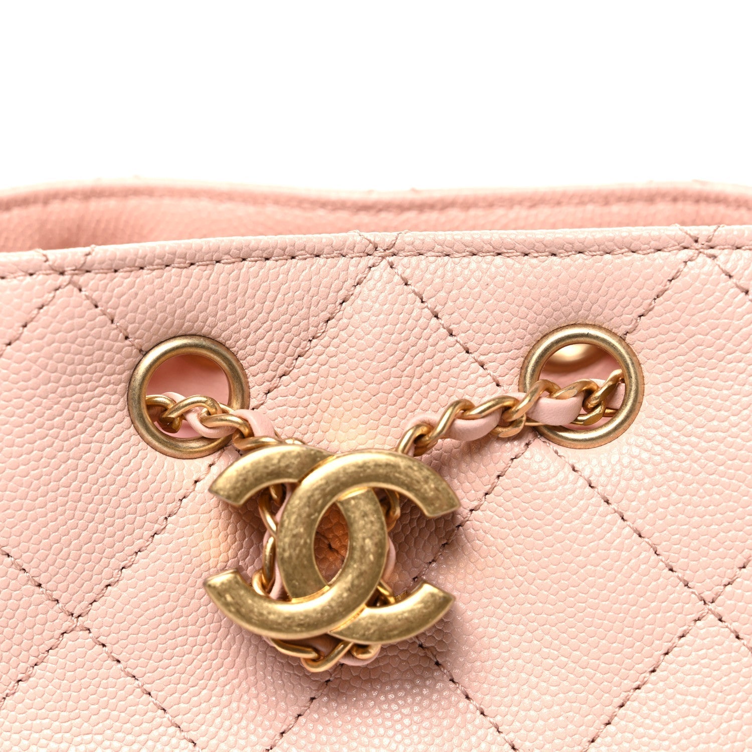 Caviar Quilted Mini Chanel 25 Handbag Light Pink