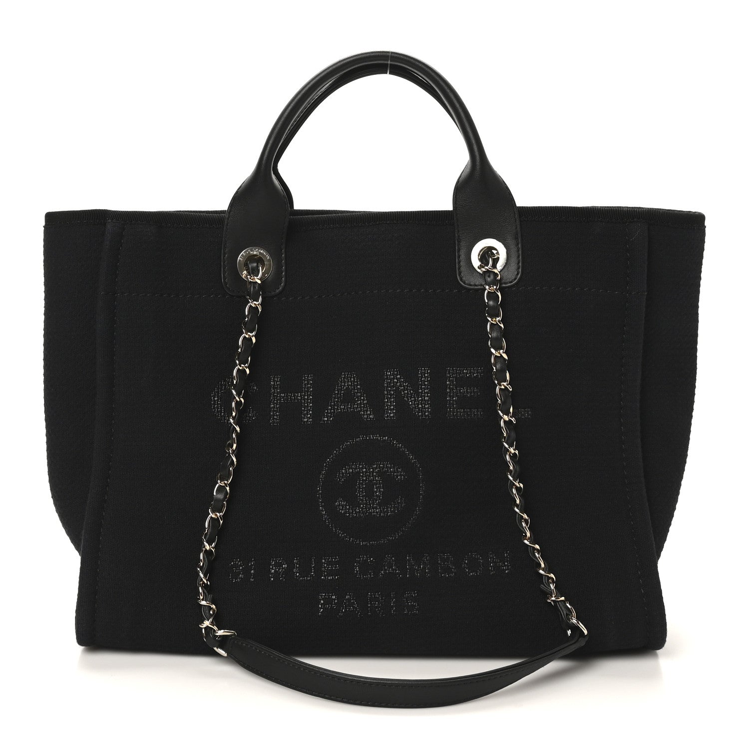 Mixed Fibers Small Deauville Tote Black