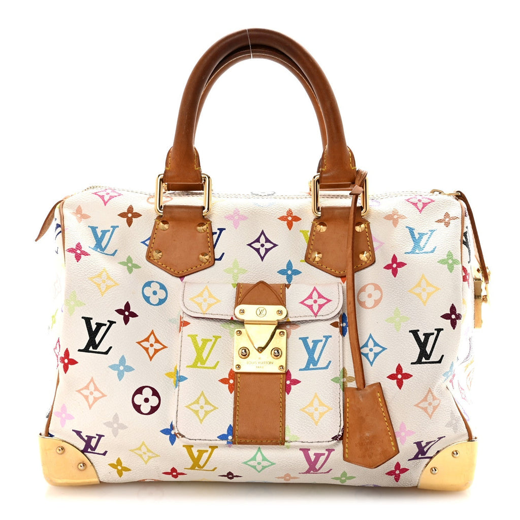 Monogram Multicolor Speedy 30 White