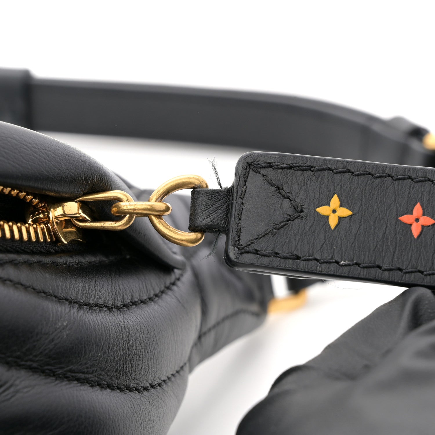 Calfskin Quilted New Wave Bumbag Black
